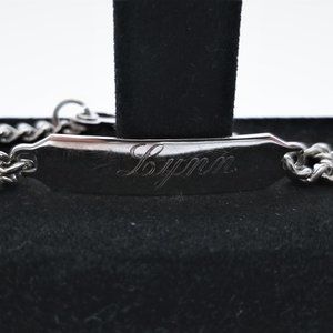 1970'S VINTAGE ID BRACELET ENGRAVED ( LYNN )
